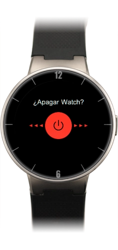 Imagen 1: Vista frontal del Alcatel ONETOUCH Watch - Black
