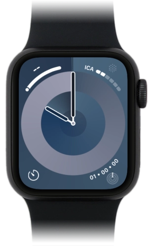 Imagen 1: Vista frontal del Apple Watch SE 3 - Black