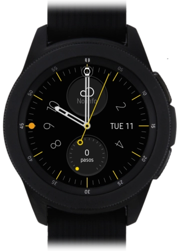 Imagen 1: Vista frontal del Samsung Galaxy Watch - Black