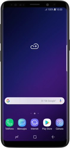 Imagen 1: Vista frontal del Samsung Galaxy S9 - Black