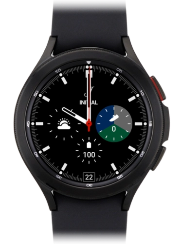 Imagen 1: Vista frontal del Samsung Galaxy Watch4 Classic - Black