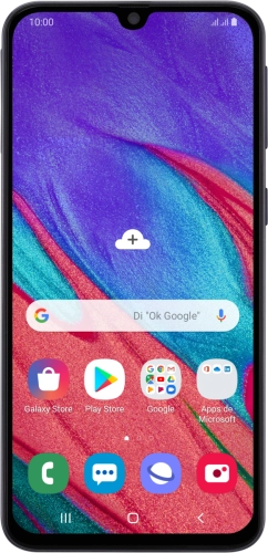 Imagen 1: Vista frontal del Samsung Galaxy A40 - Black