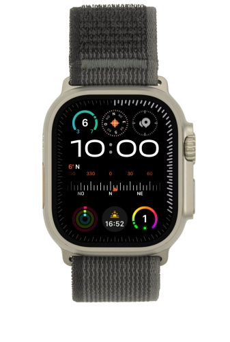 Imagen 1: Vista frontal del Apple Watch Ultra - DarkGray