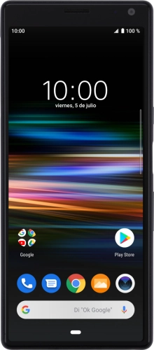 Imagen 1: Vista frontal del Sony Xperia 10 - Black