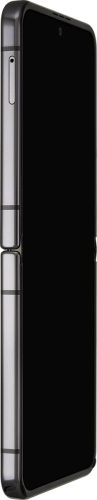 Imagen 3: Vista del lateral izquierdo del Samsung Galaxy Z Flip4 - Black