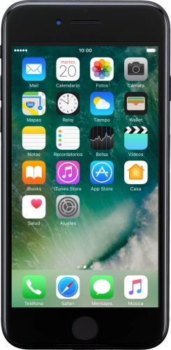 Imagen 1: Vista frontal del Apple iPhone 7 - Black