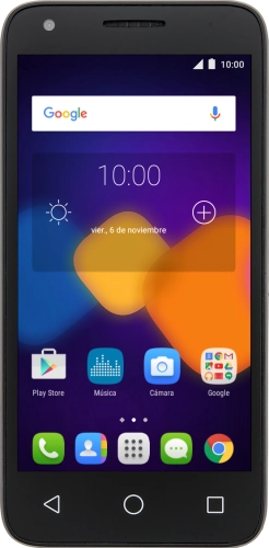 Imagen 1: Vista frontal del Alcatel Pixi 3 (4.5) - Black