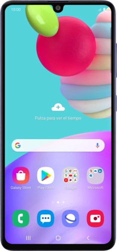 Imagen 1: Vista frontal del Samsung Galaxy A41 - LightSkyBlue