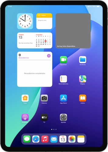 Imagen 1: Vista frontal del Apple iPad Pro 11 (2024) - DarkGray