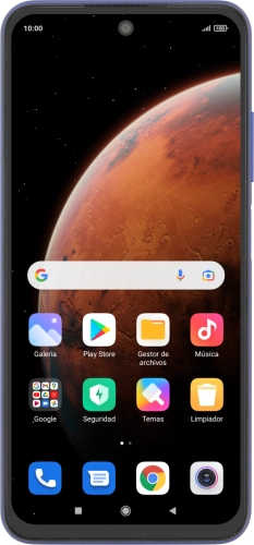 Imagen 1: Vista frontal del Xiaomi Redmi Note 10 5G - MidnightBlue