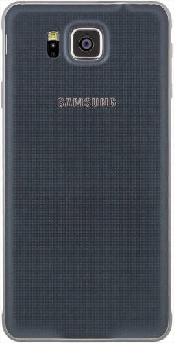 Imagen 2: Vista posterior del Samsung Galaxy Alpha - DarkGray