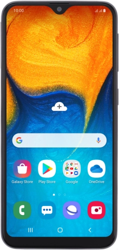 Imagen 1: Vista frontal del Samsung Galaxy A20e - Black