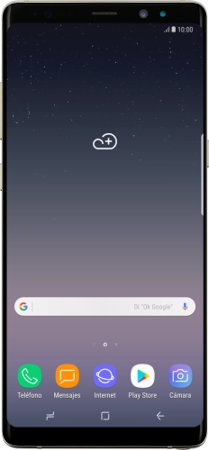 Imagen 1: Vista frontal del Samsung Galaxy Note8 - Black