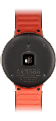 Imagen 2: Vista posterior del Alcatel ONETOUCH Watch - Black