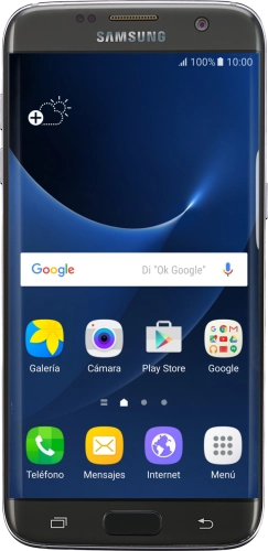Imagen 1: Vista frontal del Samsung Galaxy S7 edge - Black