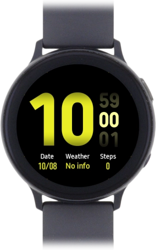 Imagen 1: Vista frontal del Samsung Galaxy Watch Active2 - Black