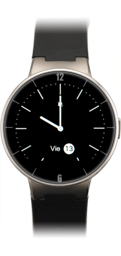 Imagen 1: Vista frontal del Alcatel ONETOUCH Watch - Black