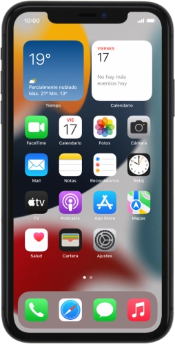 Imagen 1: Vista frontal del Apple iPhone 11 - DarkGray