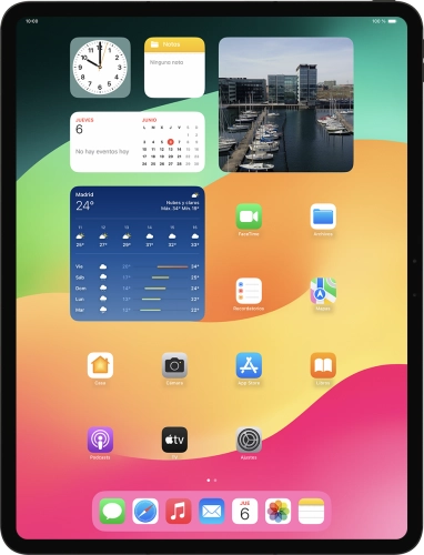 Imagen 1: Vista frontal del Apple iPad Pro 13 (2024) - DarkGray