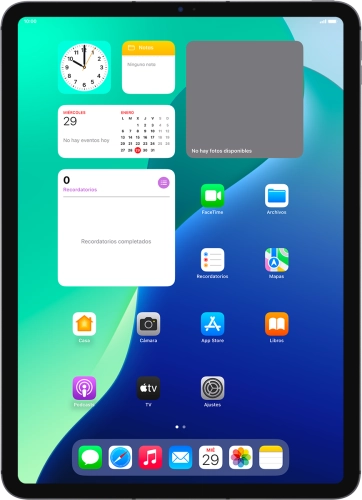 Imagen 1: Vista frontal del Apple iPad Pro 11 (2021) - DarkGray
