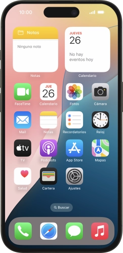 Imagen 1: Vista frontal del Apple iPhone 15 Pro - Black