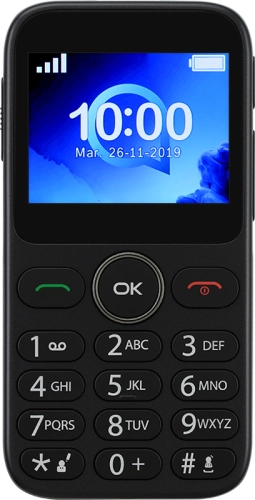 Imagen 1: Vista frontal del Alcatel 2019G - Black