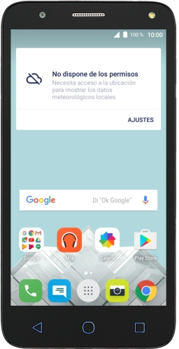 Imagen 1: Vista frontal del Alcatel POP 4 - White