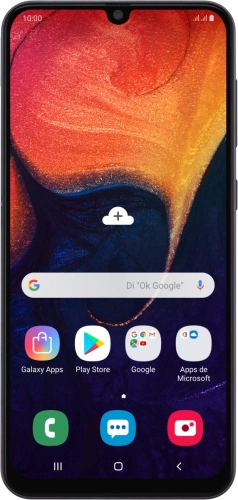 Imagen 1: Vista frontal del Samsung Galaxy A50 - Black