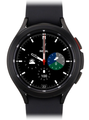 Imagen 1: Vista frontal del Samsung Galaxy Watch4 Classic - Black