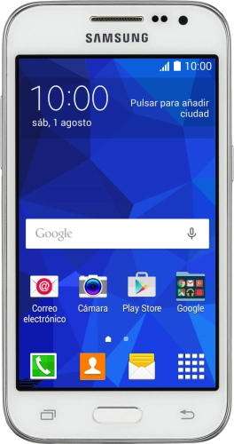 Imagen 1: Vista frontal del Samsung Galaxy Core Prime - White