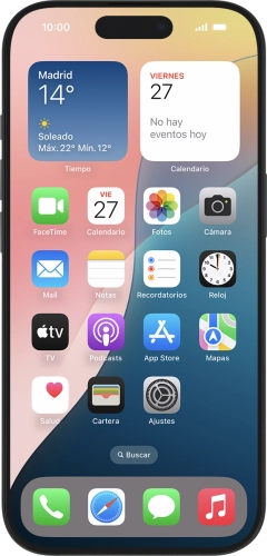 Imagen 1: Vista frontal del Apple iPhone 16 Pro - Black