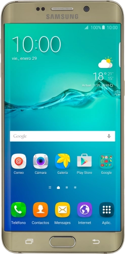 Imagen 1: Vista frontal del Samsung Galaxy S6 edge+ - LightGray