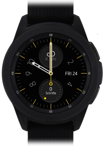 Imagen 1: Vista frontal del Samsung Galaxy Watch - Black
