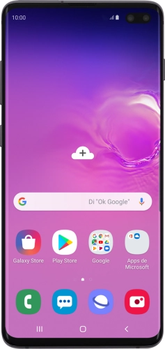 Imagen 1: Vista frontal del Samsung Galaxy S10+ - Black
