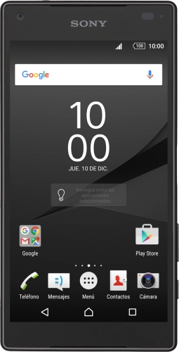 Imagen 1: Vista frontal del Sony Xperia Z5 Compact - Black