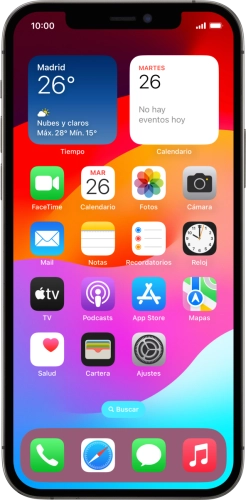 Imagen 1: Vista frontal del Apple iPhone 12 Pro - DarkGray