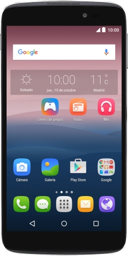 Imagen 1: Vista frontal del Alcatel Idol 3 (5.5) - Black