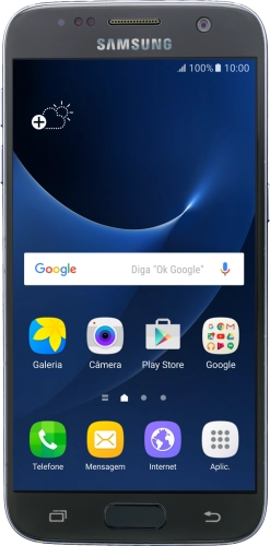 Imagen 1: Vista frontal del Samsung Galaxy S7 - Black