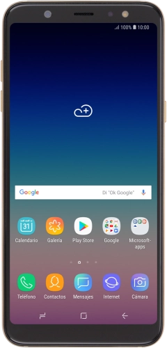 Imagen 1: Vista frontal del Samsung Galaxy A6+ - DarkGray