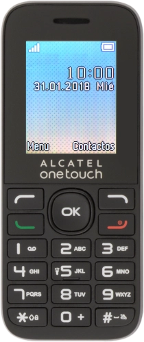 Imagen 1: Vista frontal del Alcatel 1016G - Black