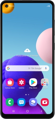 Imagen 1: Vista frontal del Samsung Galaxy A21s - Black
