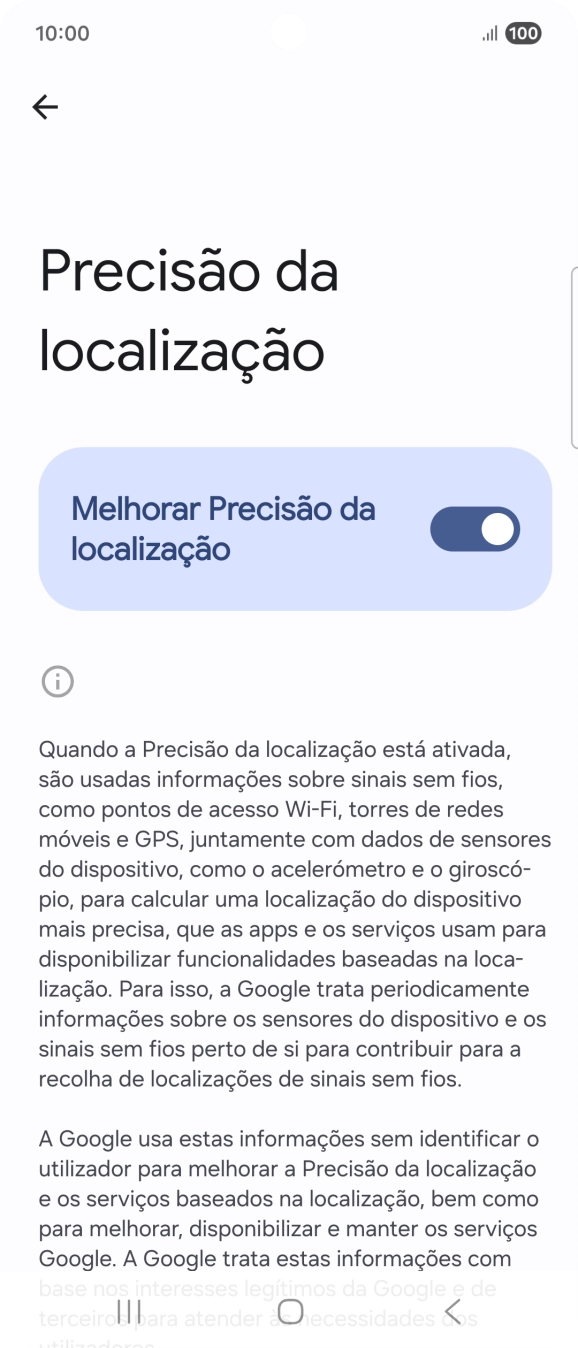 Se premir o indicador junto a 