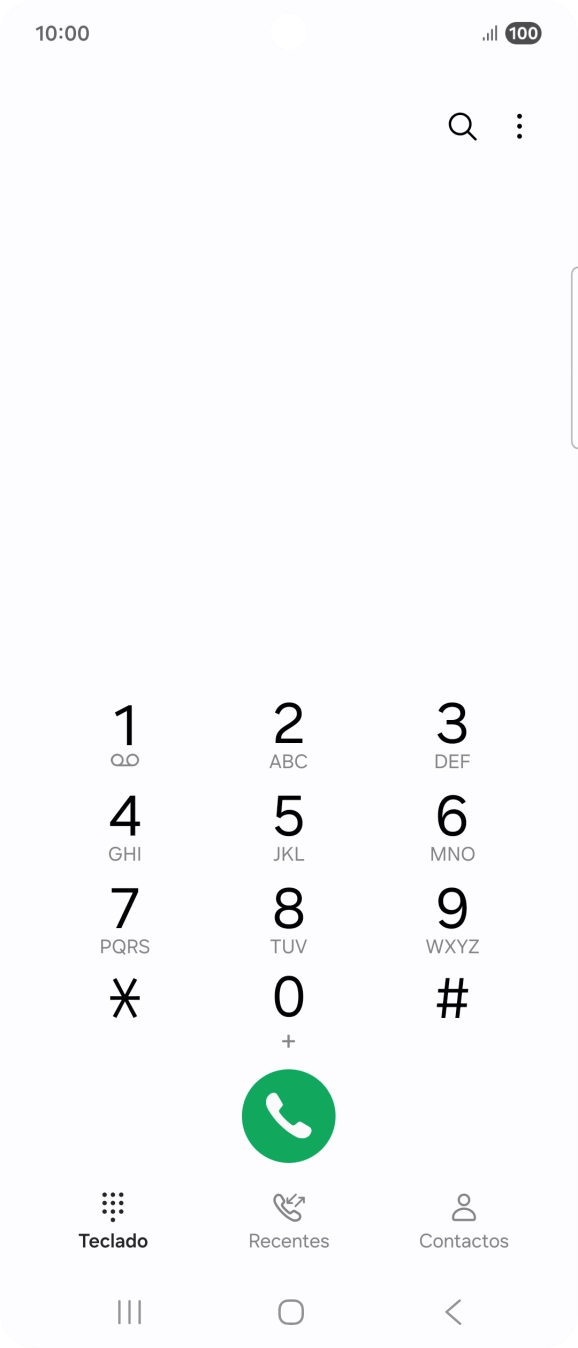 Prima o ícone de menu.