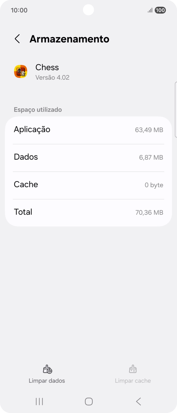 Prima a tecla de início para terminar e voltar ao ecrã inicial.