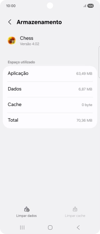 Prima a tecla de início para terminar e voltar ao ecrã inicial.