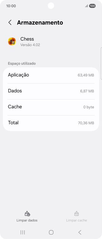 Prima a tecla de início para terminar e voltar ao ecrã inicial.