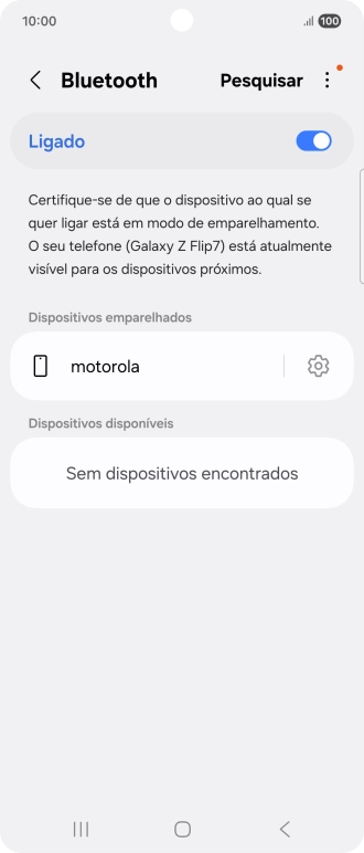 Prima a tecla de início para terminar e voltar ao ecrã inicial.