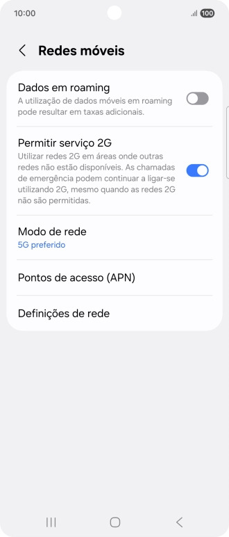 Prima Pontos de acesso (APN).