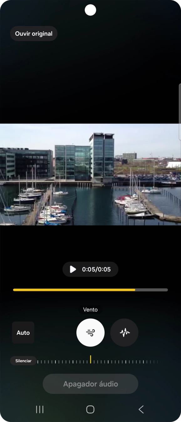 Prima o tipo de som pretendido.