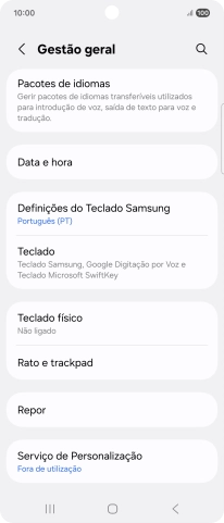 Prima Data e hora.